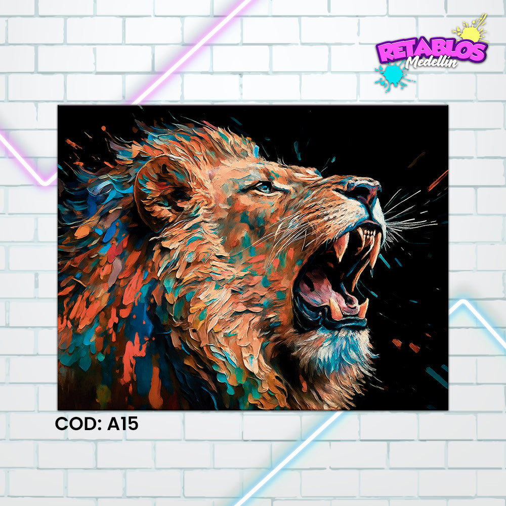 A15 LEON COLORIDO MAJESTUOSO