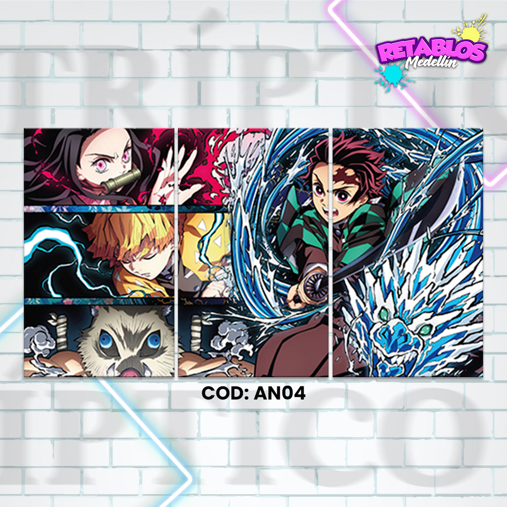 AN04 DEMON SLAYER 3 PIEZAS