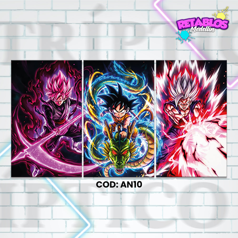 AN10 GOKU 3 PIEZAS