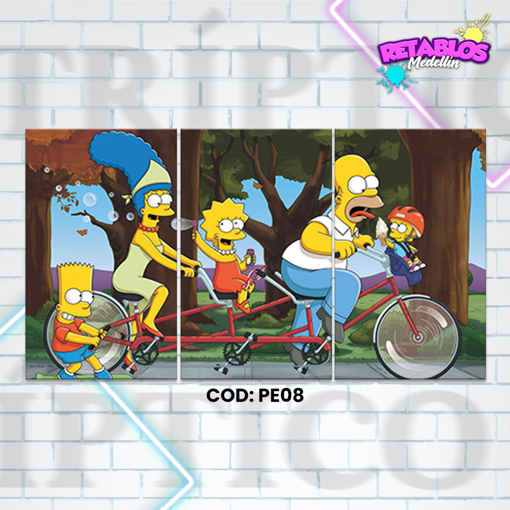 PE08 LOS SIMPSON 3 PIEZAS
