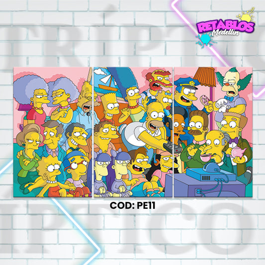 PE11 LOS SIMPSON 3 PIEZAS