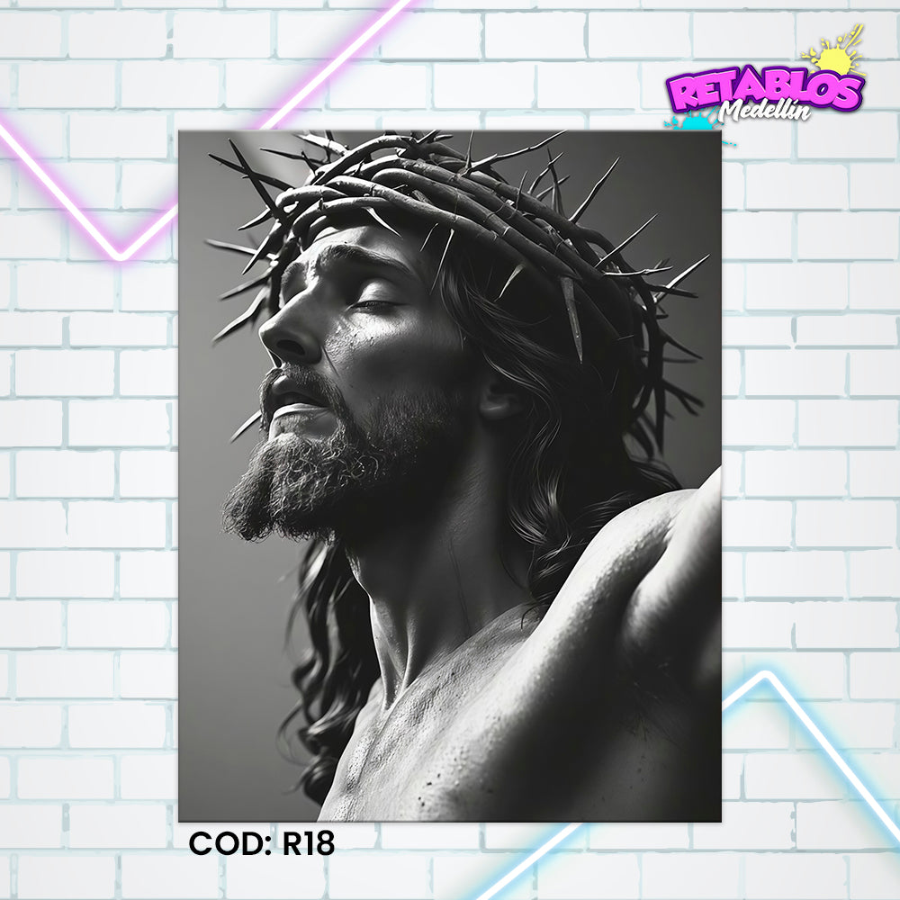 R18 CRISTO ESPINAS BW