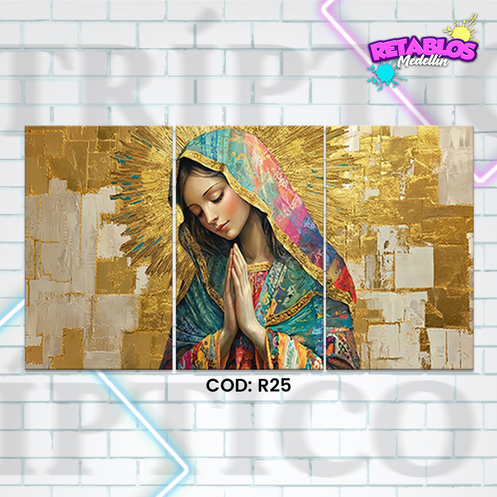 R25 VIRGEN ORANDO 3 PIEZAS