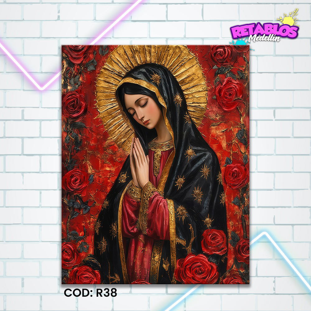 R38 VIRGEN DE GUADALUPE CARMESÍ