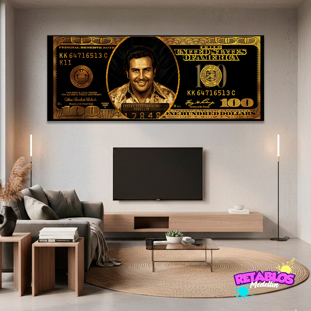 D01 DOLLAR PABLO ESCOBAR (DORADO)