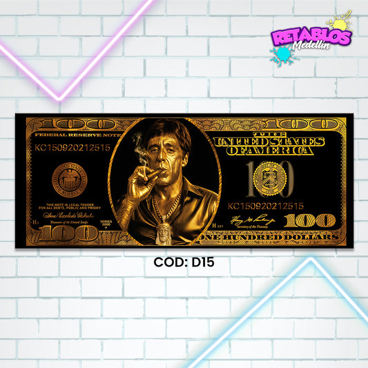 D15 GOLD SCARFACE DOLLAR