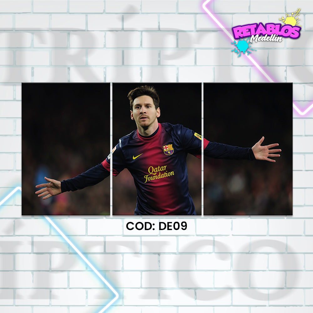 DE09 MESSI 3 PIEZAS