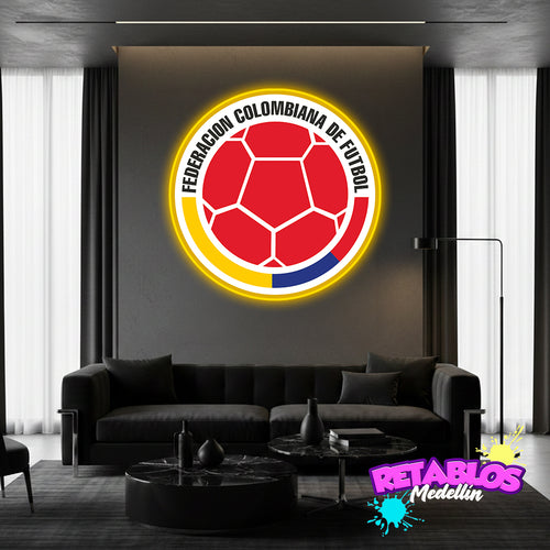 DE29 ESCUDO SELECCION COLOMBIA LUZ LED