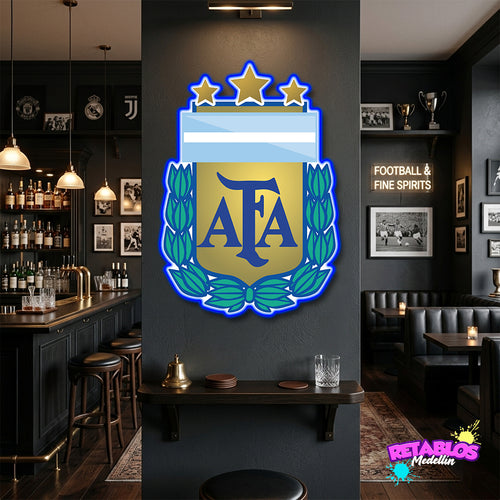DE31 ESCUDO SELECCIÓN ARGENTINA LUZ LED