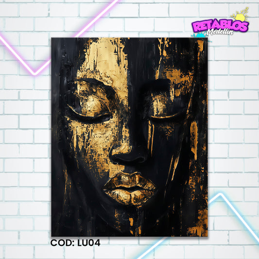 LU04 GOLDEN AFRICAN WOMAN