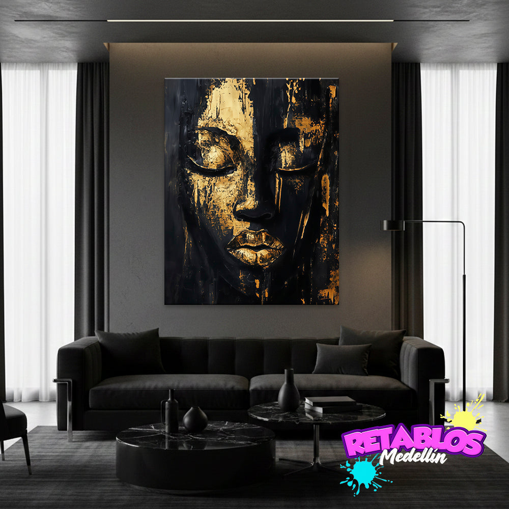 LU04 GOLDEN AFRICAN WOMAN