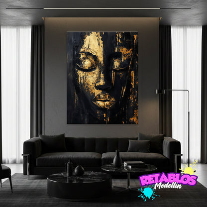 LU04 GOLDEN AFRICAN WOMAN