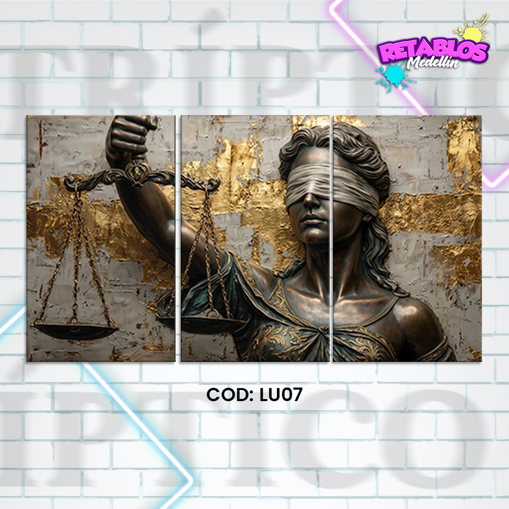 LU07 LADY JUSTICE 3 PIEZAS