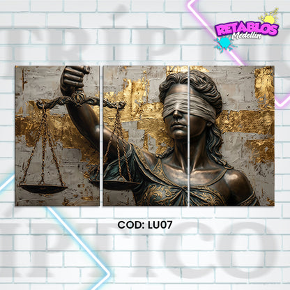 LU07 LADY JUSTICE 3 PIEZAS