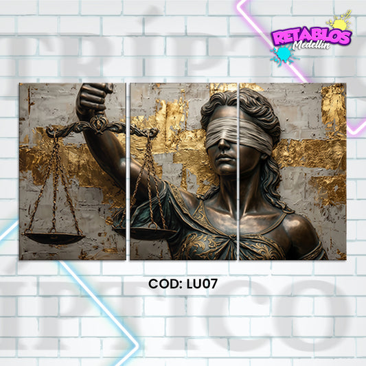LU07 LADY JUSTICE 3 PIEZAS