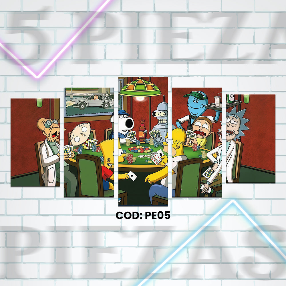 PE05 POKER 5 PIEZAS