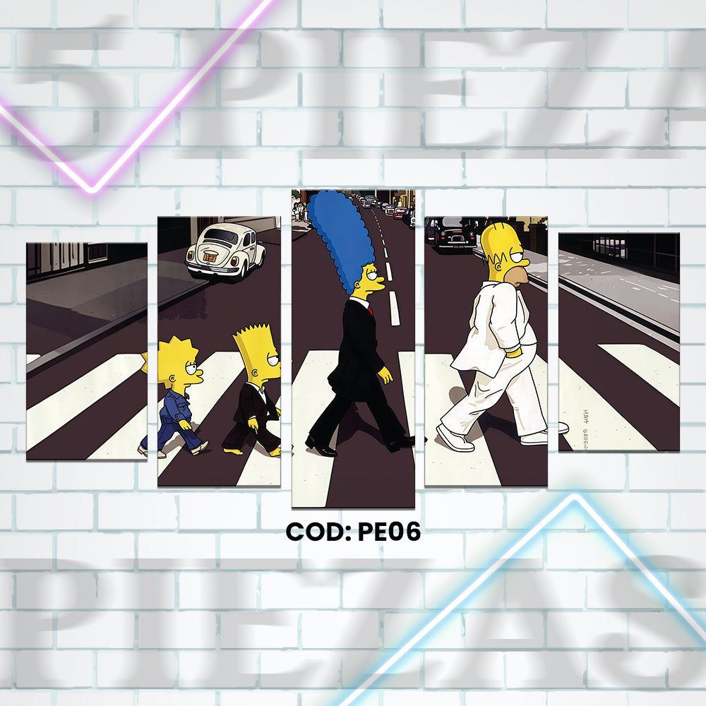 PE06 LOS SIMPSON 5 PIEZAS