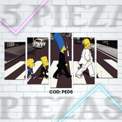 PE06 LOS SIMPSON 5 PIEZAS