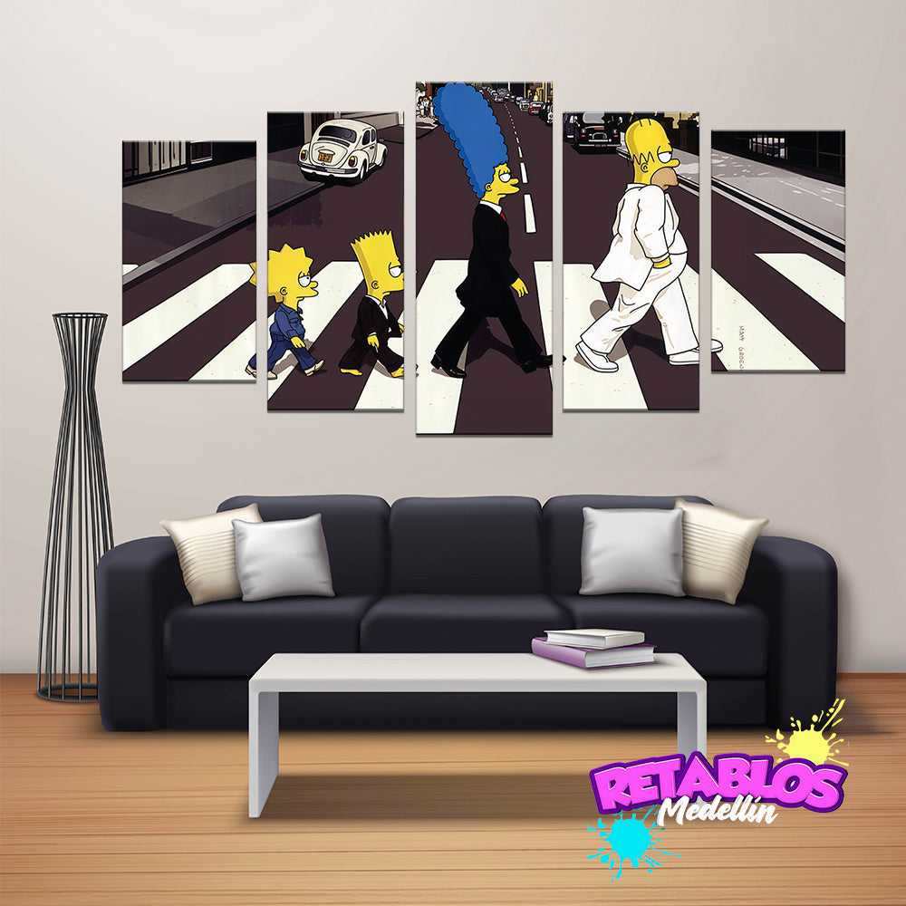 PE06 LOS SIMPSON 5 PIEZAS