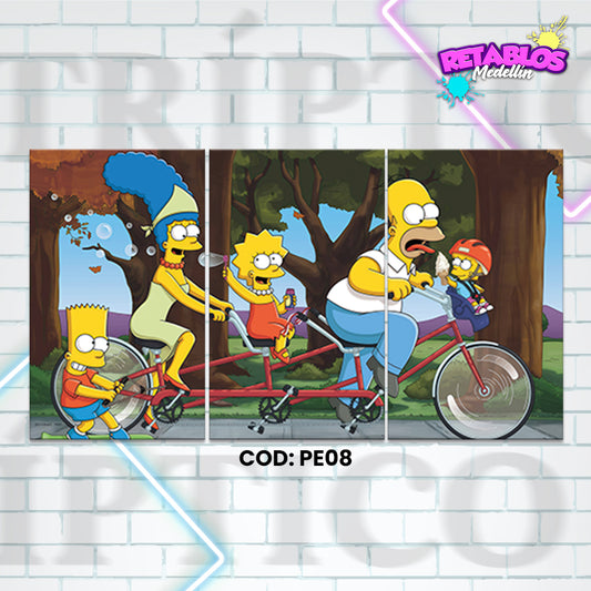 PE08 LOS SIMPSON 3 PIEZAS