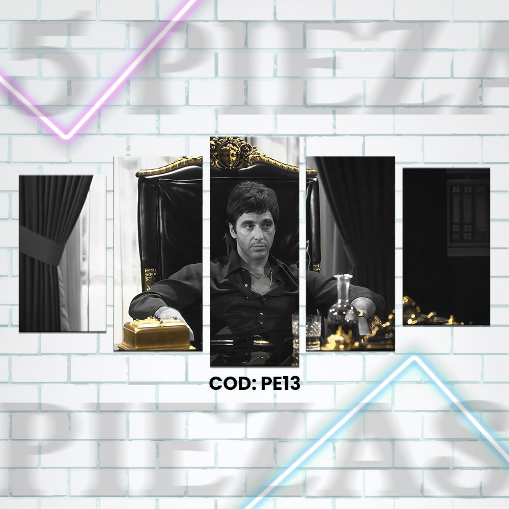 PE13 SCARFACE BW 5 PIEZAS