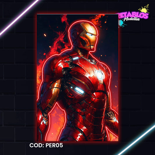 PER05 IRON MAN LUZ LED