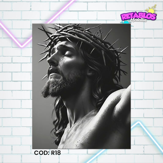 R18 CRISTO ESPINAS BW