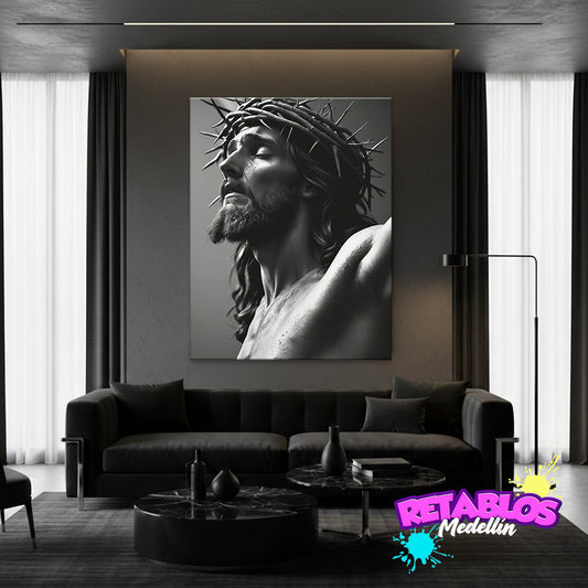 R18 CRISTO ESPINAS BW