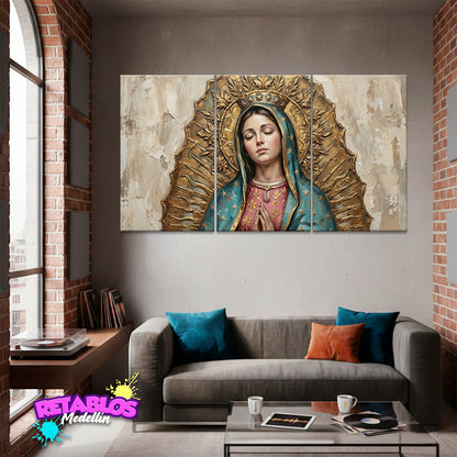 R23 VIRGEN DE GUADALUPE 3 PIEZAS